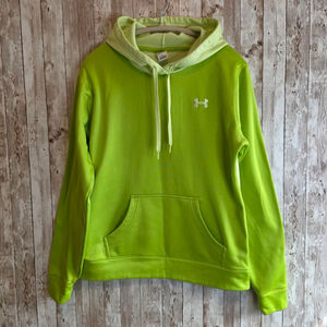 Women's Under Armour Lime Green Hoodie M
